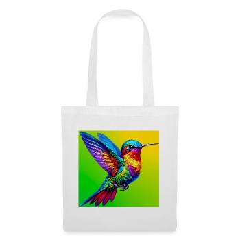 Kolibri - Stoffbeutel - Weiß - Vorne
