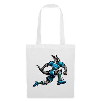 Football Kangaroo Striker Number 15 Team Australia - Tote Bag - white - Front