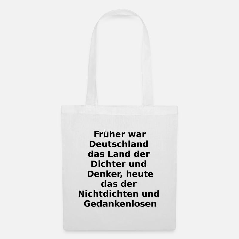 Dichter und Denker? - Stoffbeutel - Weiß