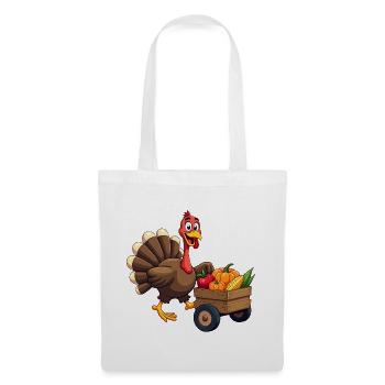 Thanksgiving Drôle Dinde de Thanksgiving - Sac en tissu - blanc - Devant