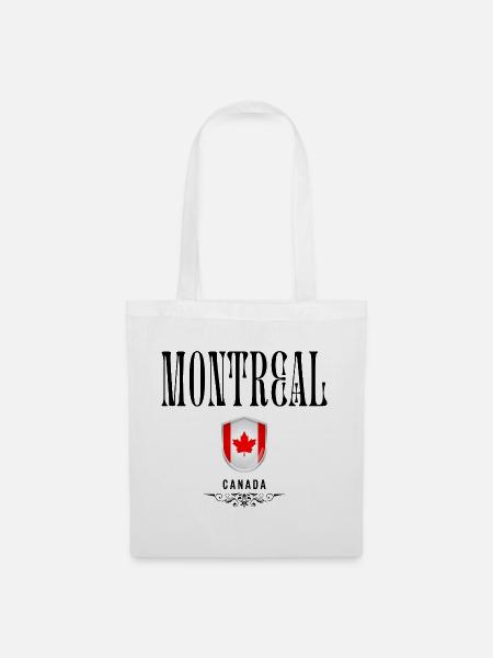 Souvenir Montreal, Montreal Kanada - Stoffbeutel - Weiß