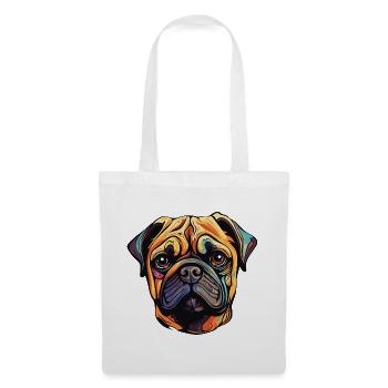 Pug Dog - Tote Bag - white - Front