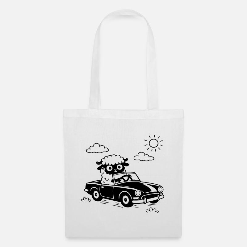 Mouton décapotable - Sac en tissu - blanc