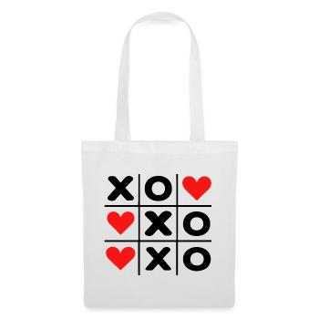Cute Heart Pattern Love Minimal Design - Tote Bag - white - Front