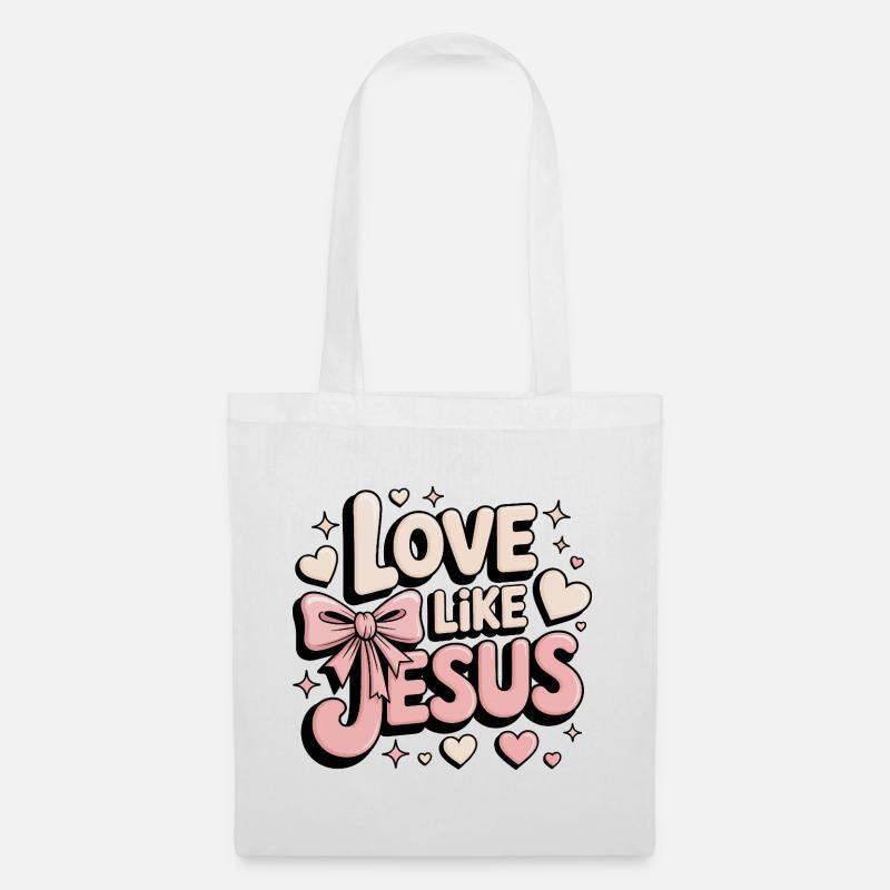Love Like Jesus - Stoffbeutel - Weiß