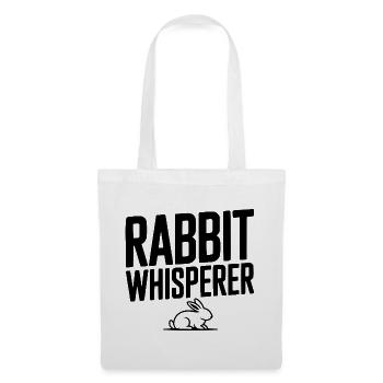Le Chuchoteur de Lapins - Sac en tissu - blanc - Devant