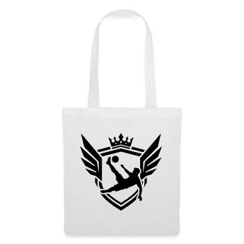Footballer Overhead Kick Coat of Arms - Tote Bag - white - Front