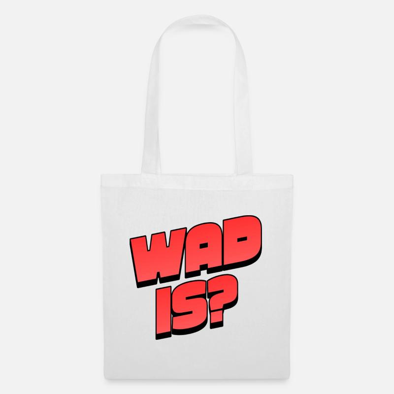 WAD 15 Neon Bold Typographe - Sac en tissu - blanc
