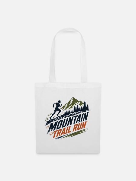 Mountain Trail Run - Stoffbeutel - Weiß