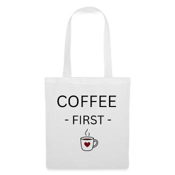 Heart Mug CoffeeLove - Tote Bag - white - Front
