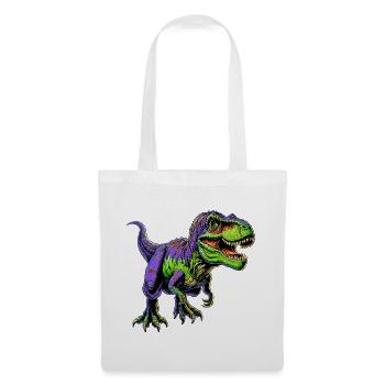 Dinosaurier - Stoffbeutel - Weiß - Vorne