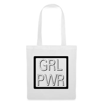 GRL PWR Feminist Girl Power Design - Stoffbeutel - Weiß - Vorne