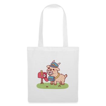 Cute Goat Postzustellung - Stoffbeutel - Weiß - Vorne