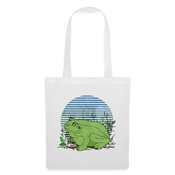 Frosch - Stoffbeutel - Weiß - Vorne