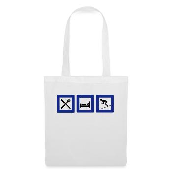 skis - Tote Bag - white - Front