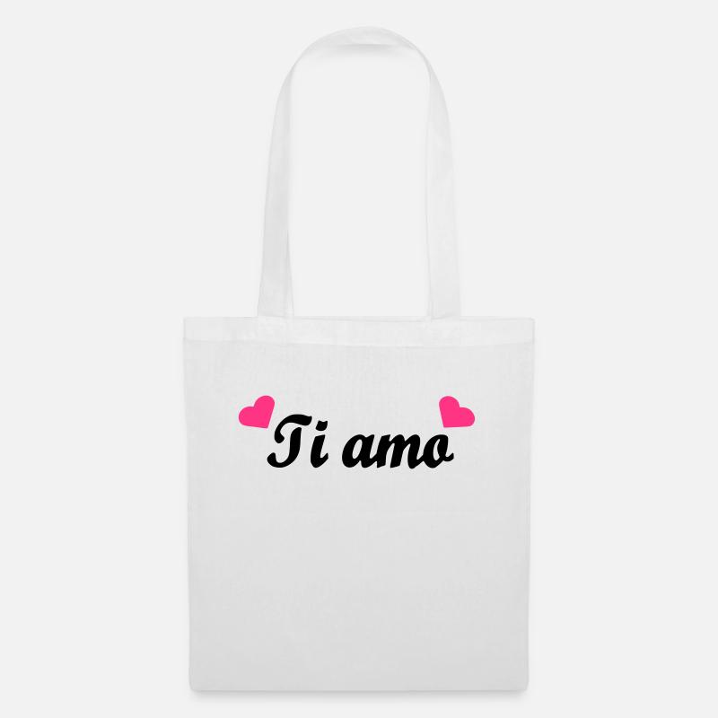 Ti amo - Stoffbeutel - Weiß