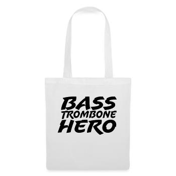 Bass Trombone Hero - Sac en tissu - blanc - Devant