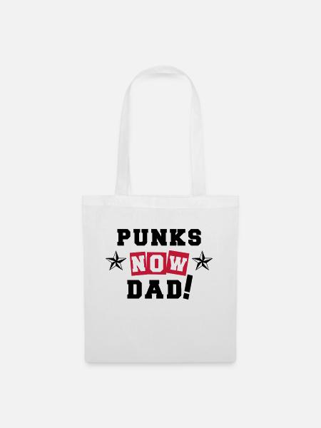 Punks Now Dad! - Stoffbeutel - Weiß