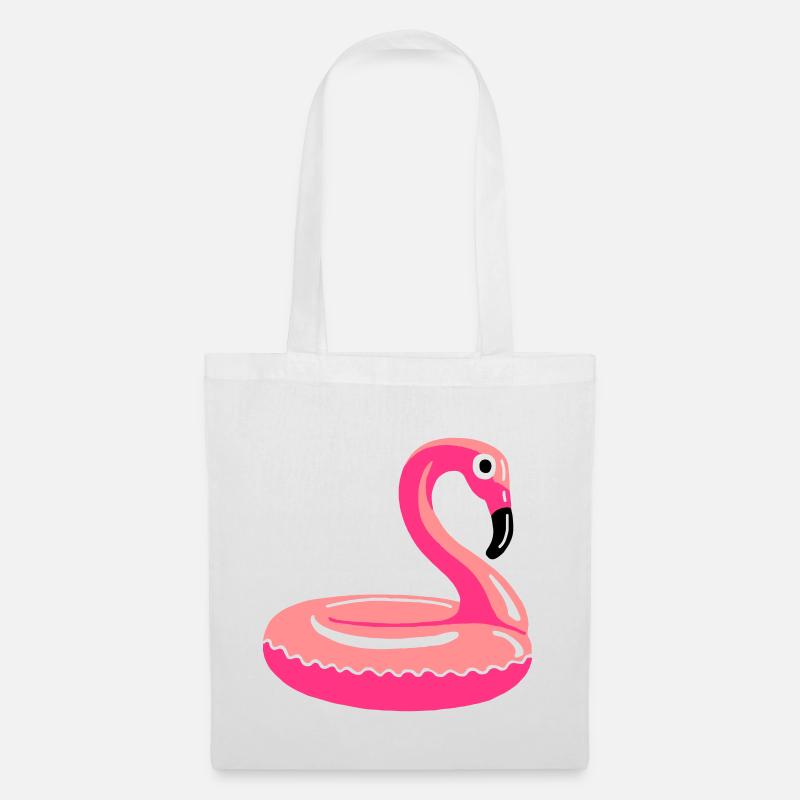 Flamingo - Stoffbeutel - Weiß