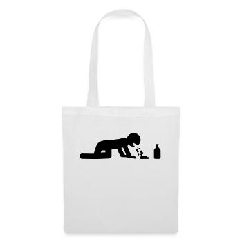 drink_and_puke - Sac en tissu - blanc - Devant