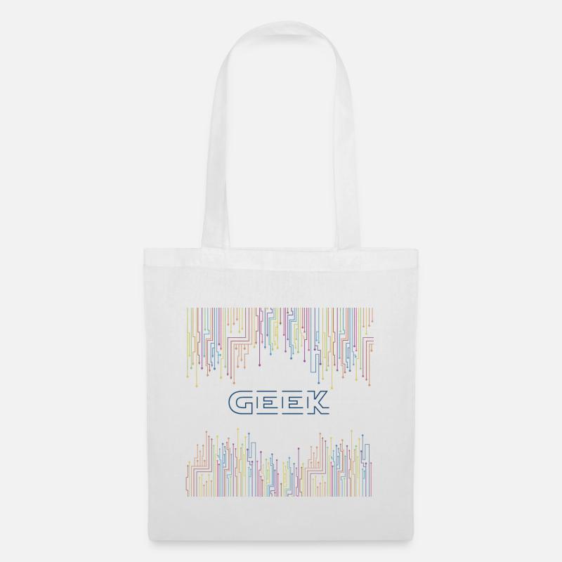 Techno Geek & - Stoffbeutel - Weiß