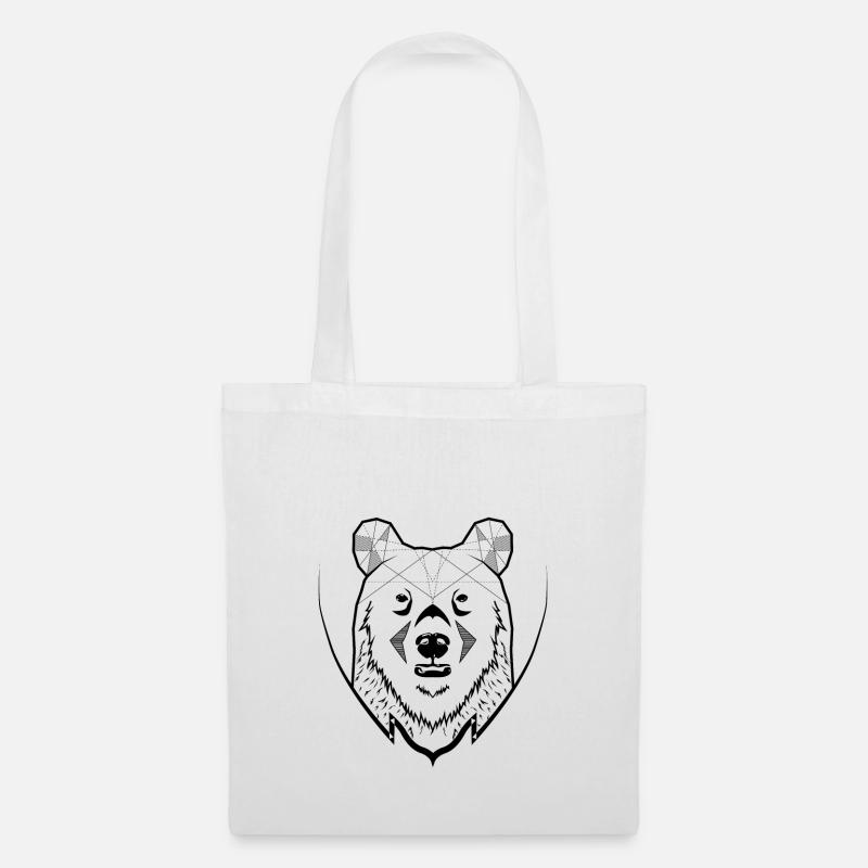bear - Tote Bag - white