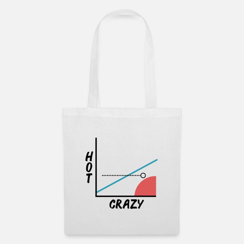 Crazy Hot Skala - Grafik - Graph - Barny - Stoffbeutel - Weiß