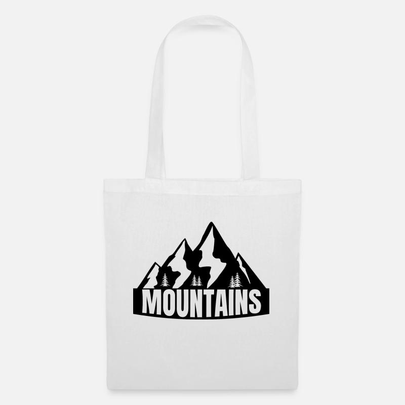 Mountains - Stoffbeutel - Weiß