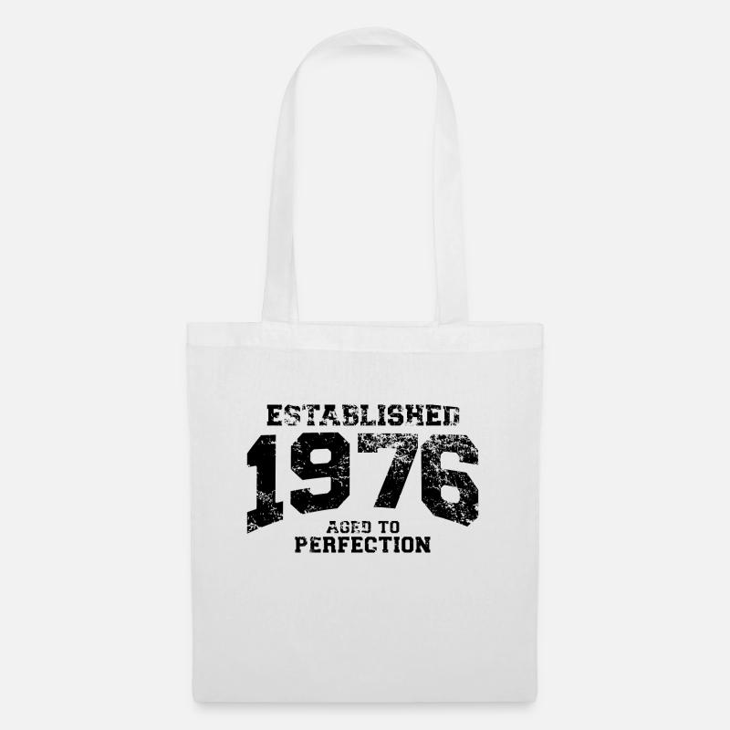 established 1976 - aged to perfection - Stoffbeutel - Weiß