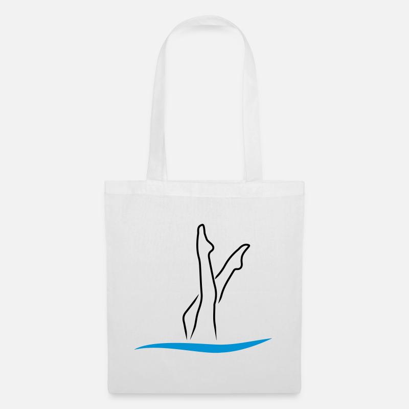 Synchronschwimmen - Stoffbeutel - Weiß