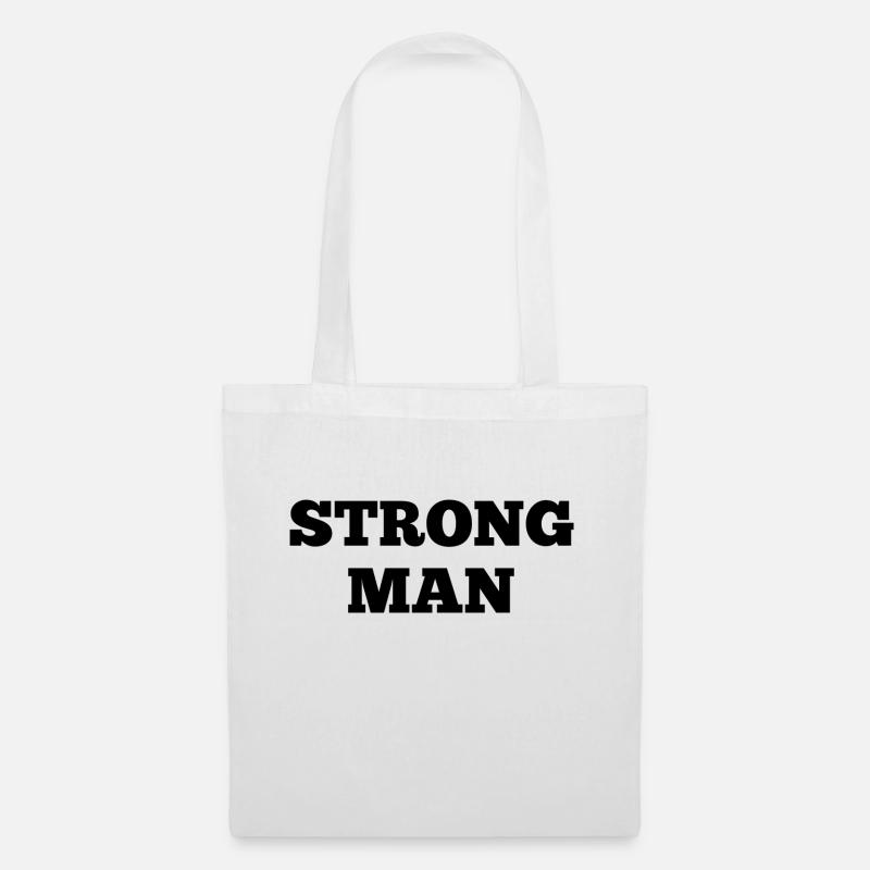 Strongman - Stoffbeutel - Weiß