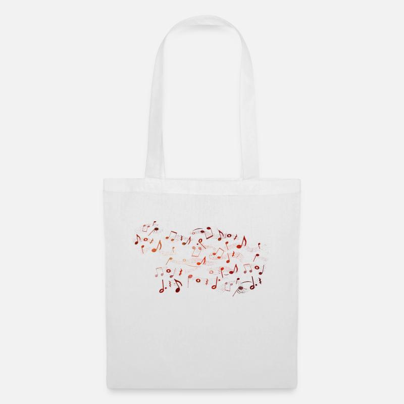 Music notes - Tote Bag - white