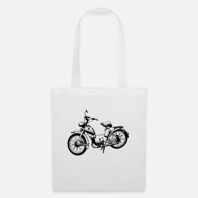 Moped Simson SR 2 - Tote Bag - white