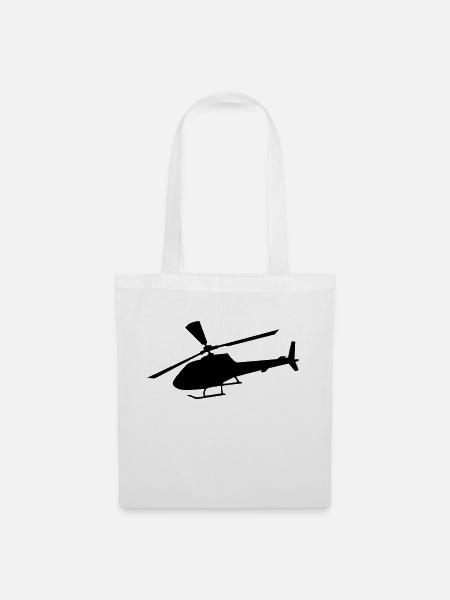 hubschrauber - Stoffbeutel - Weiß