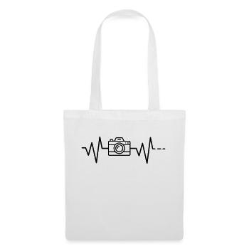 Heartbeat Heatbeat camera / camera / photographer - Tote Bag - white - Front