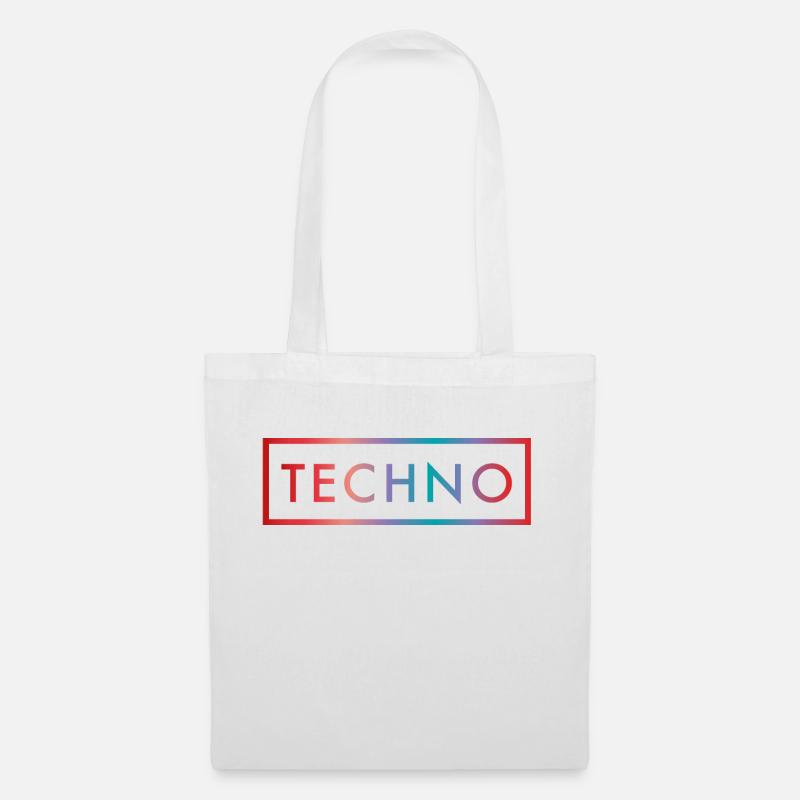 Techno Color Minimal Gift - Sac en tissu - blanc