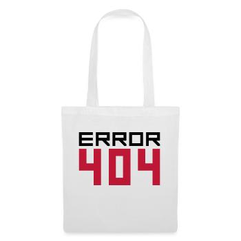 404 error fehlermeldung falsch kein internet laden - Stoffbeutel - Weiß - Vorne