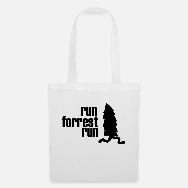run forrest run - Stoffbeutel - Weiß