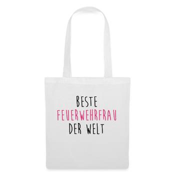 Feuerwehrmann Feuerwehrfrau Feuer Feuerwehr - Stoffbeutel - Weiß - Vorne