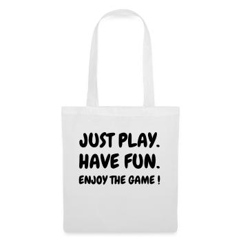 Quote - Sport - Training - Racket - Fun - Play - Stoffbeutel - Weiß - Vorne