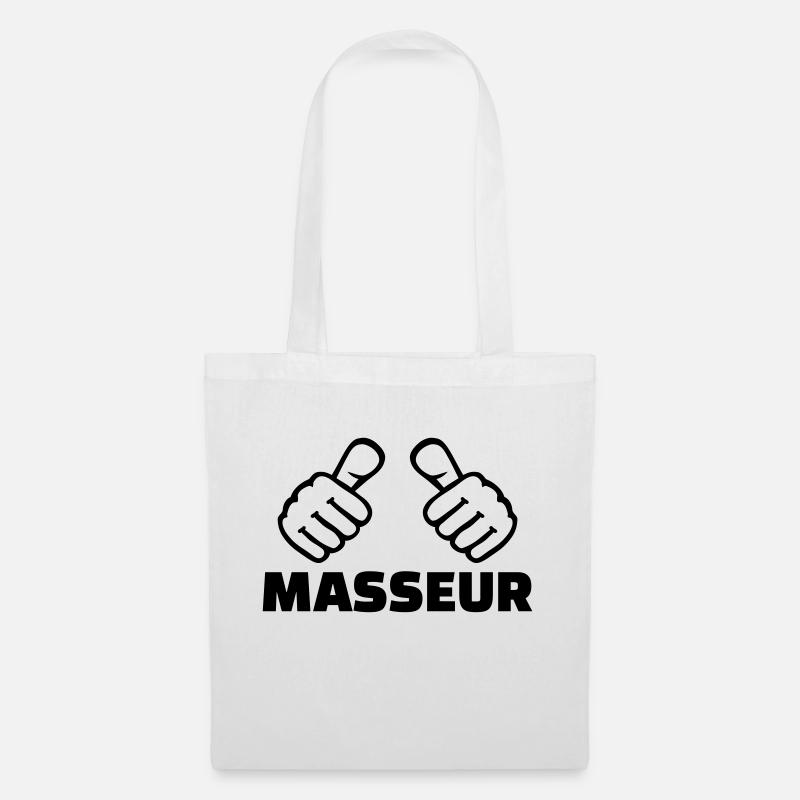 Masseur - Stoffbeutel - Weiß