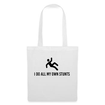 I Do All My Own Stunts - Tote Bag - white - Front