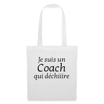Coach / Coaching / Trainer / Sport - Stoffbeutel - Weiß - Vorne