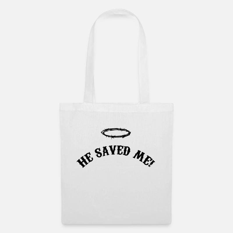 he_saved_me_001 - Stoffbeutel - Weiß