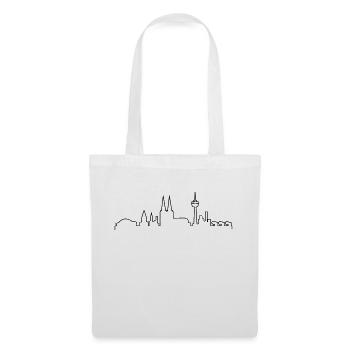 koelner_skyline - Stoffbeutel - Weiß - Vorne