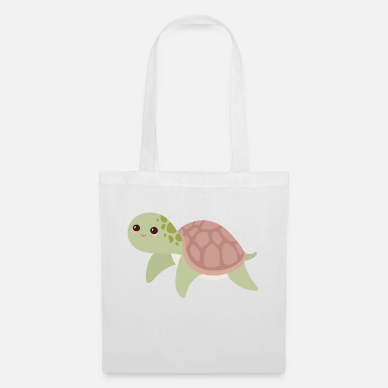Schildkröte - Stoffbeutel - Weiß