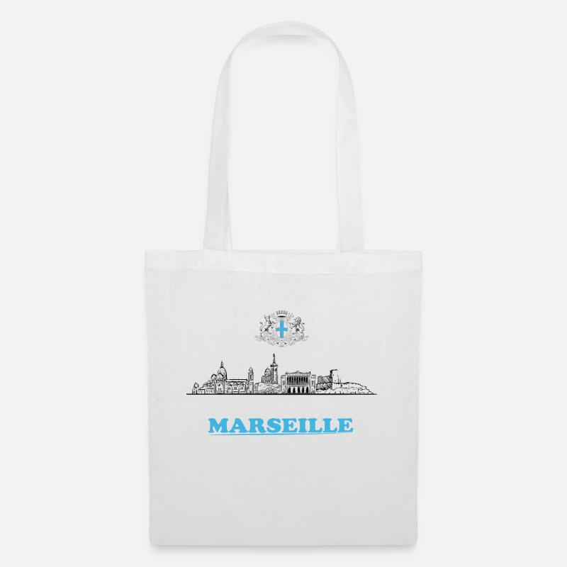 T.Shirt Marseille - Stoffbeutel - Weiß