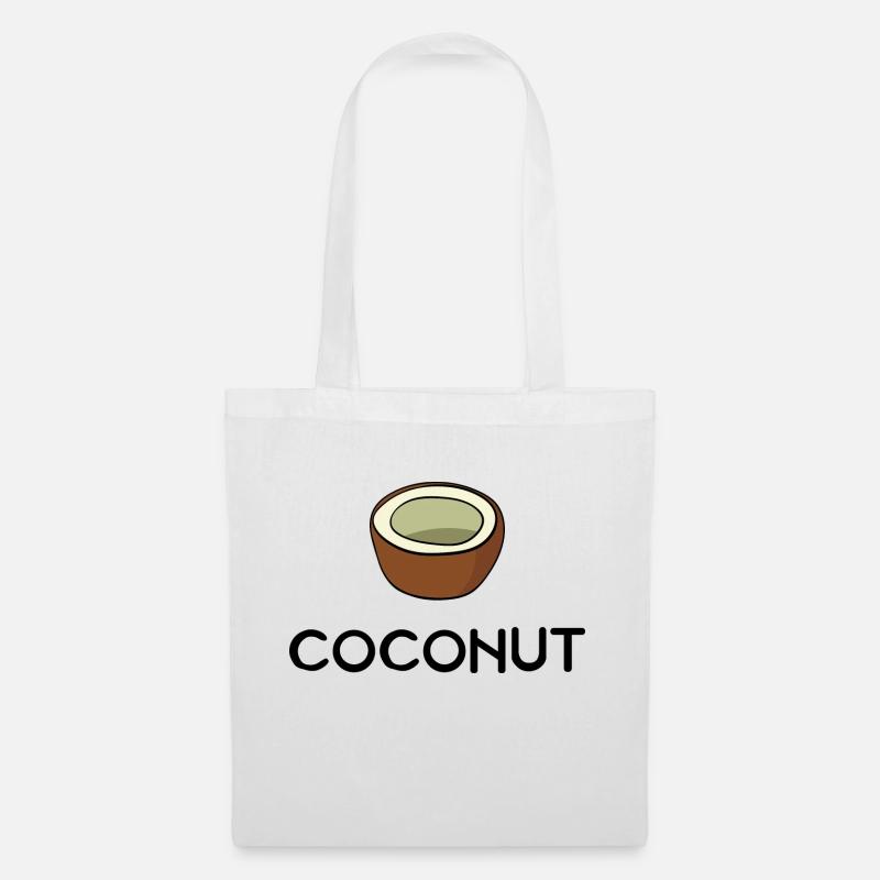 noix de coco - Sac en tissu - blanc