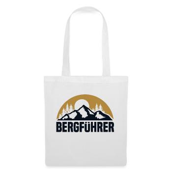 Bergführer Berge Bergsteiger Wanderer Skifahren - Stoffbeutel - Weiß - Vorne