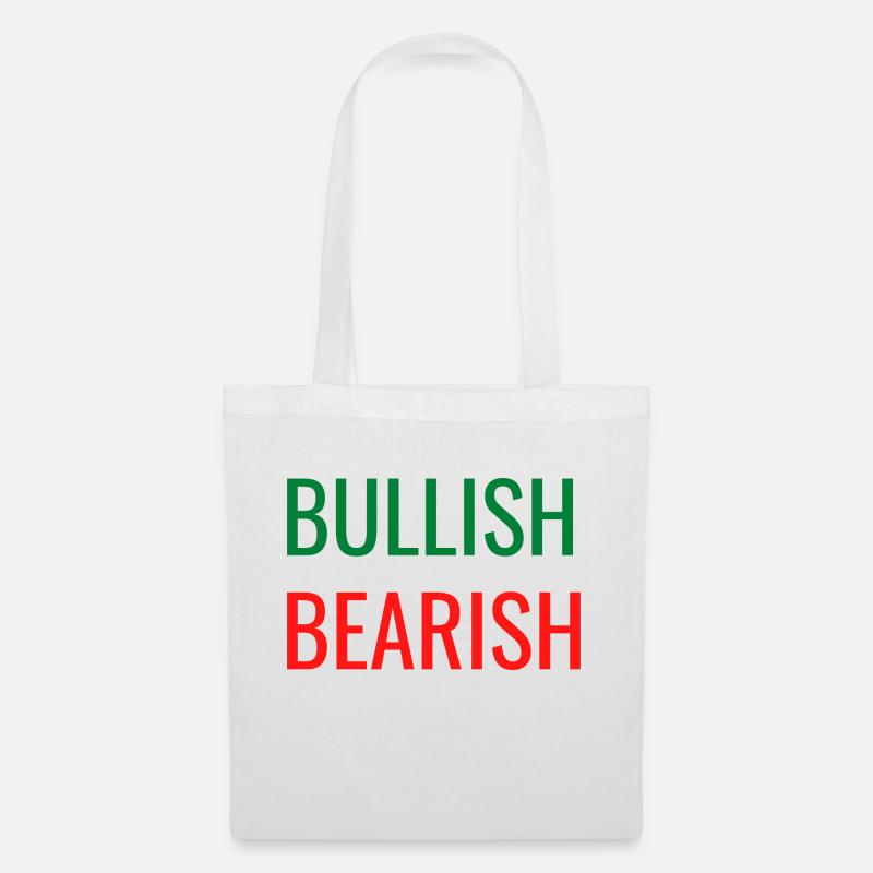 Bullish Bearish - Stoffbeutel - Weiß